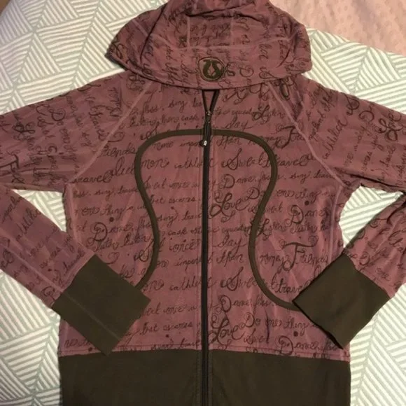 Rare LULULEMON Remix Manifesto Scuba Hoodie Sz 10 - Picture 1 of 9